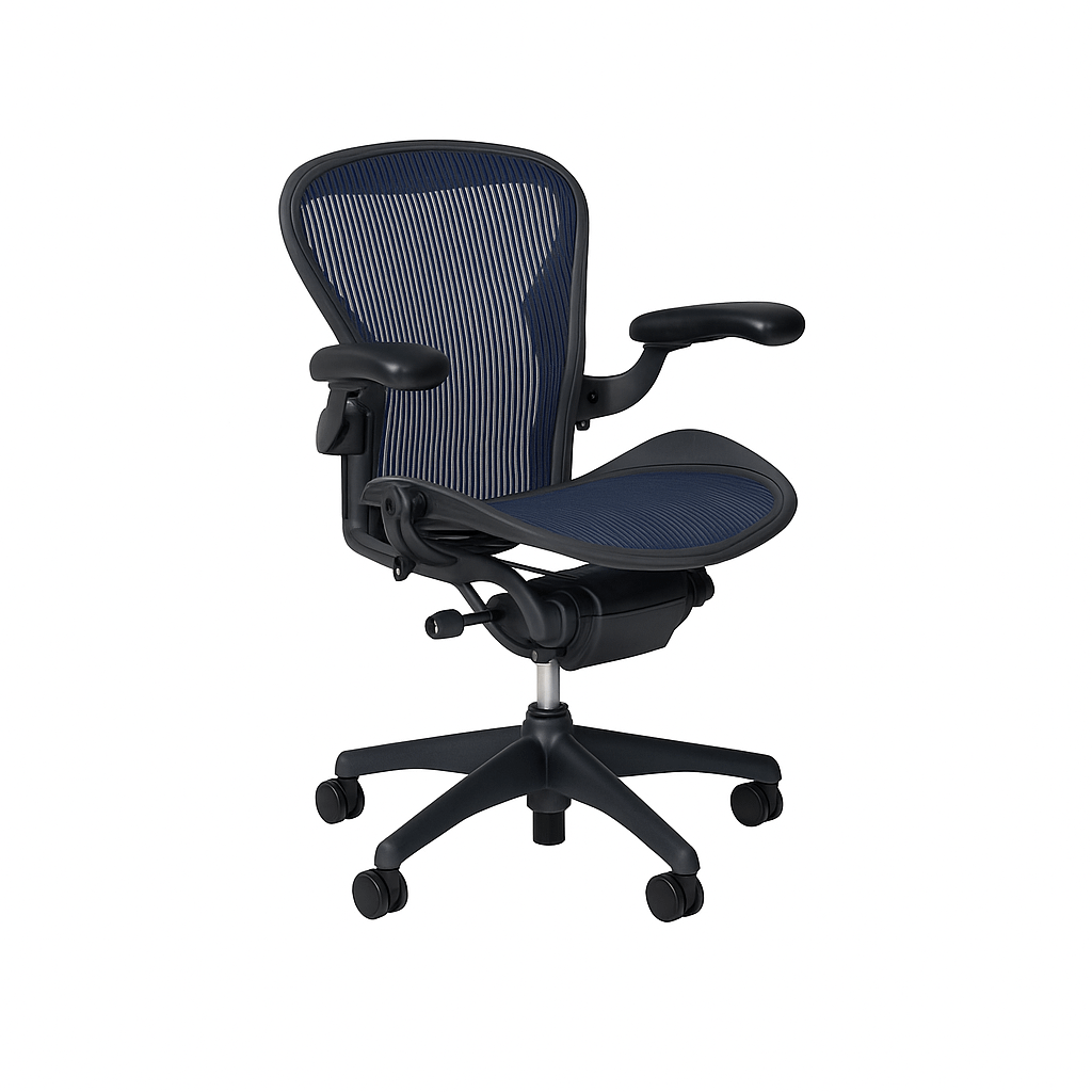 Herman Miller Aeron Classic Graphite / Blue (Refurbished) - Image 7
