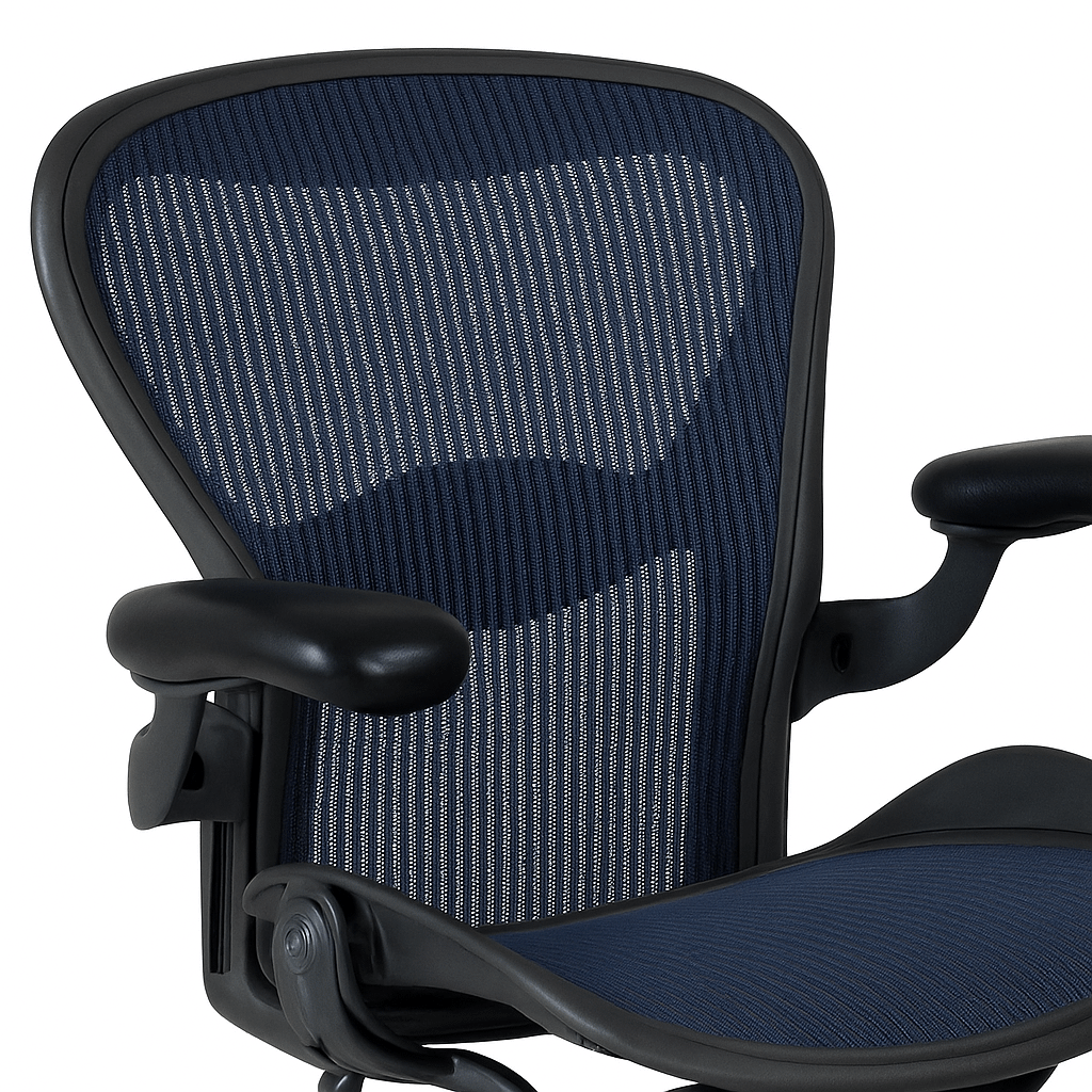 Herman Miller Aeron Classic Graphite / Blue (Refurbished) - Image 4